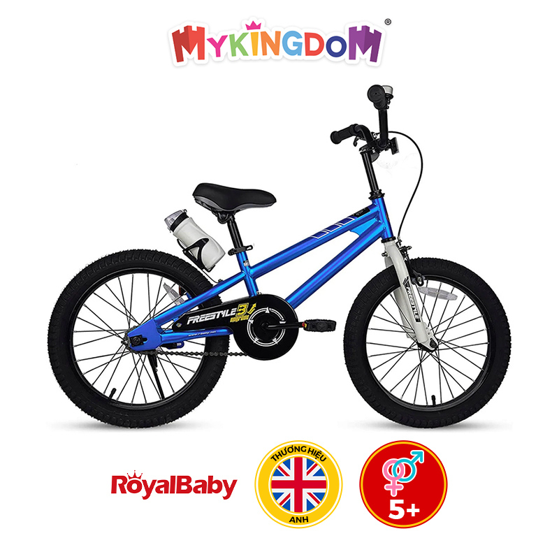 Xe Đạp Trẻ Em, RoyalBaby Freestyle 18&quot;, Màu Xanh, Bé Từ 5-9 Tuổi  RB18B-6/BLUE