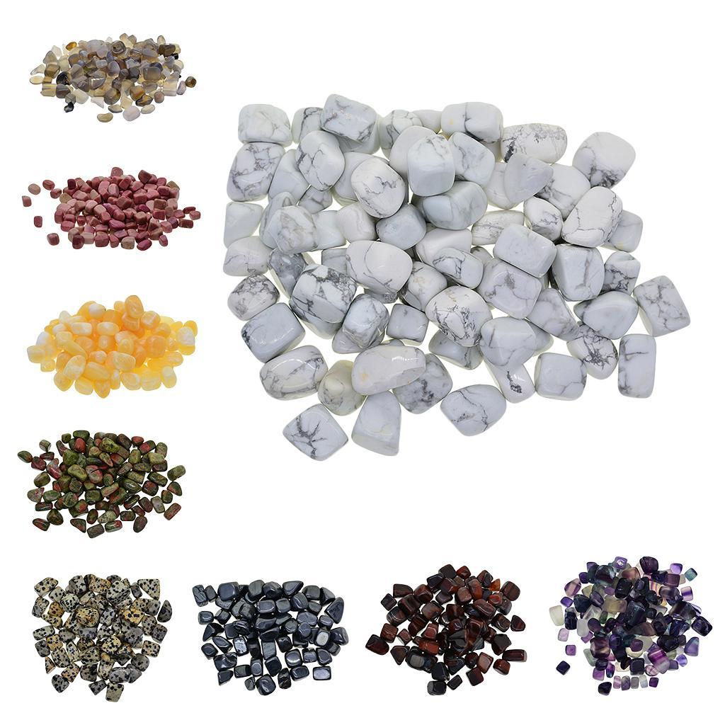 450g Turquoise Tumbled Stones Polished Agate Quartz Crystal Stone for Jewelry Making Craft