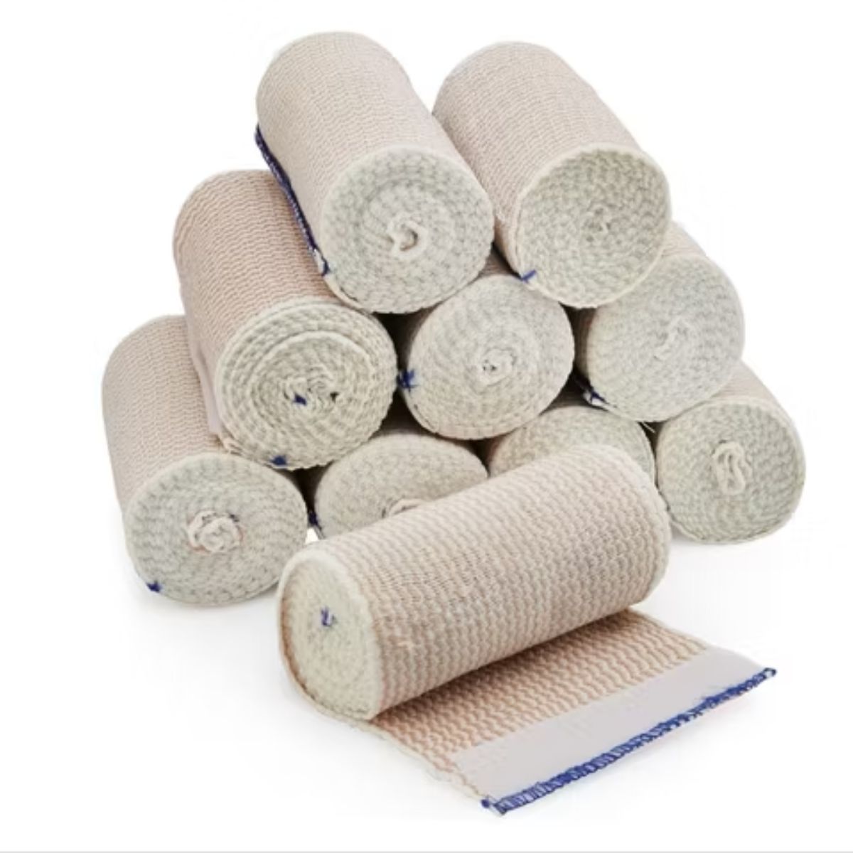 Băng thun cuộn có dán 7.5x450cm dùng để băng vết thương, bong gân, kết hợp cố định nẹp sơ cứu