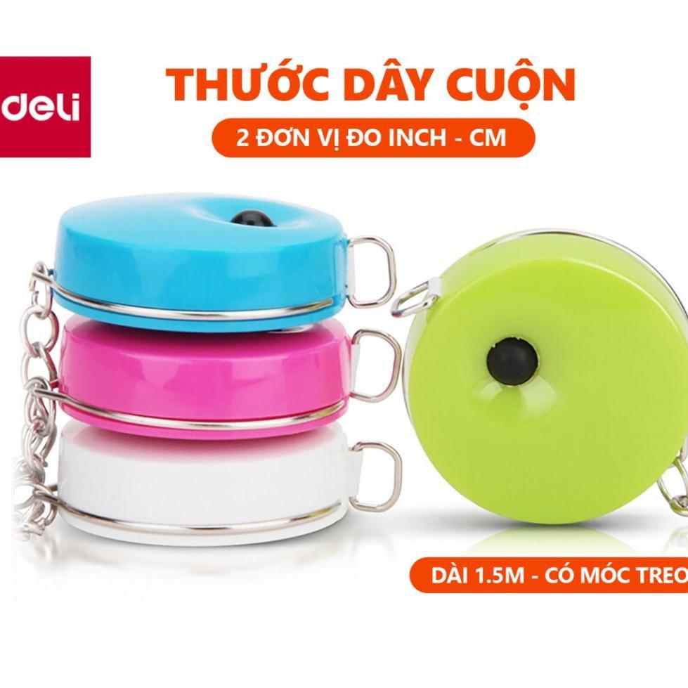 Thước dây rút Deli 8214 - Dài 1.5m - Mẫu mới