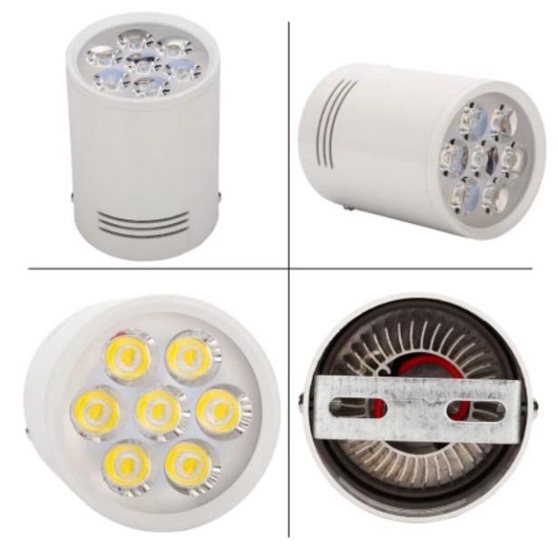 Đèn ống bơ công sất 7W - Đèn downlight lắp nổi - Chip Led COB tiết kiệm điện