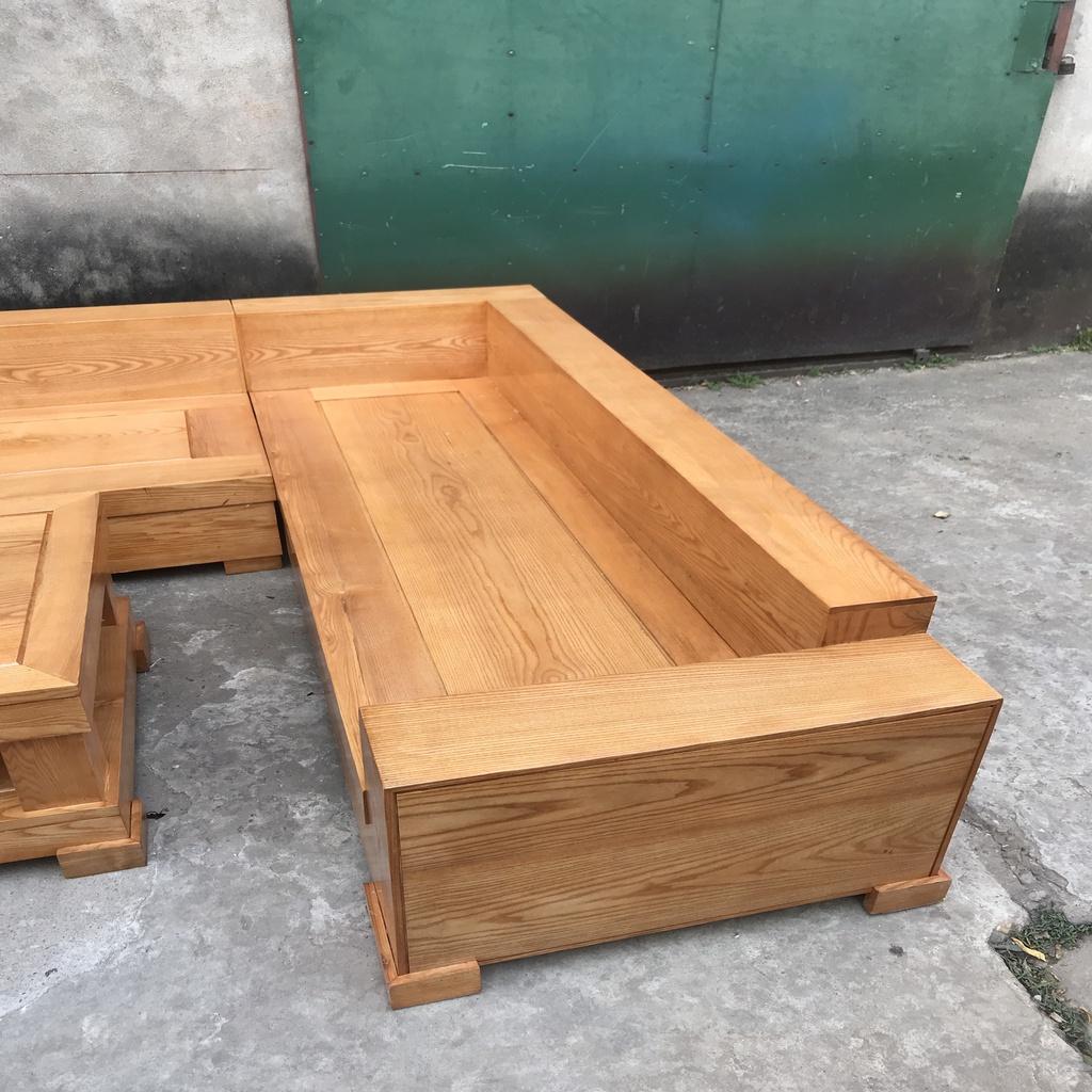 Bộ Bàn Ghế Sofa Góc Gỗ Sồi Nga