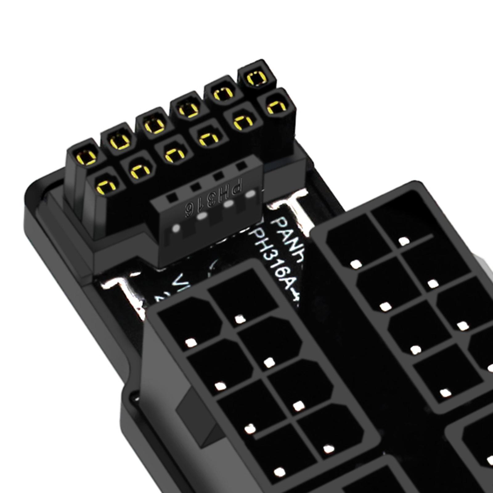 ATX3.0 12vhpwr 12+4P Power Steering Connector 4x8P to 40 Graphics Connector Easy to Use 600W Power Steering Connector