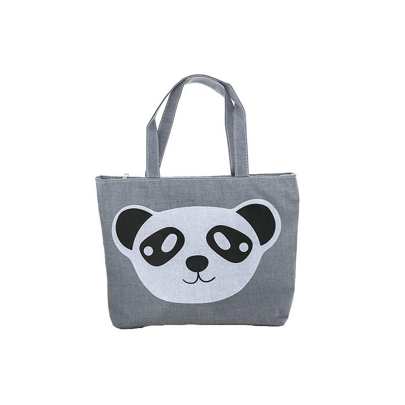 New Women's Bag Canvas Bag Women's Single-Shoulder Bag Fashion Korean Style Big Handbag Schoolbag