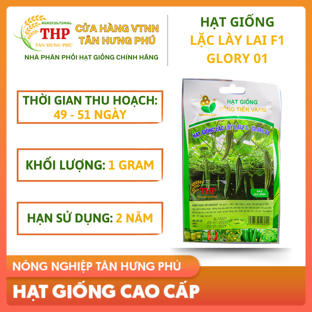 Hạt giống Lặc Lày lai F1Glory 01 | Hạt giống | gói 1gr