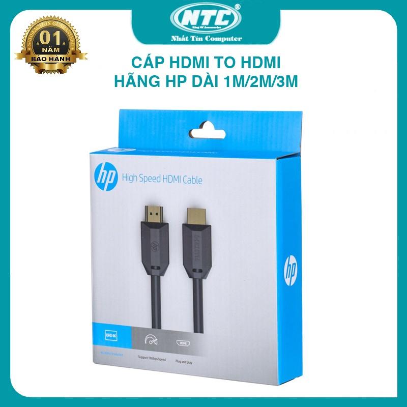 Cáp HDMI to HDMI HP DHC-HD01 dài 1M / 2M / 3M tùy chọn - hỗ trợ UHD 4K 60Hz (đen) - Nhất Tín Computer