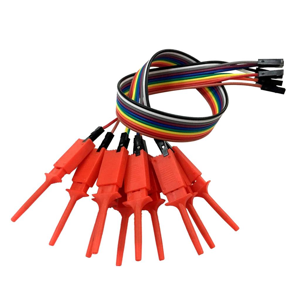 10 Pieces Logic Analyzer Cable Probe Test Hook Clip Line