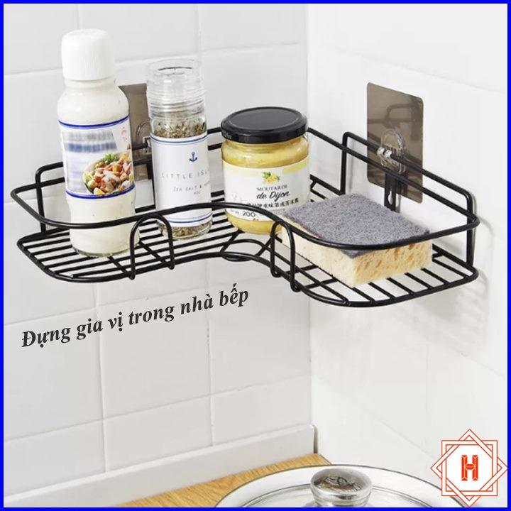 Kệ Góc Sắt Dán Tường Để Đồ Nhà Tắm Cực Chắc Chắn