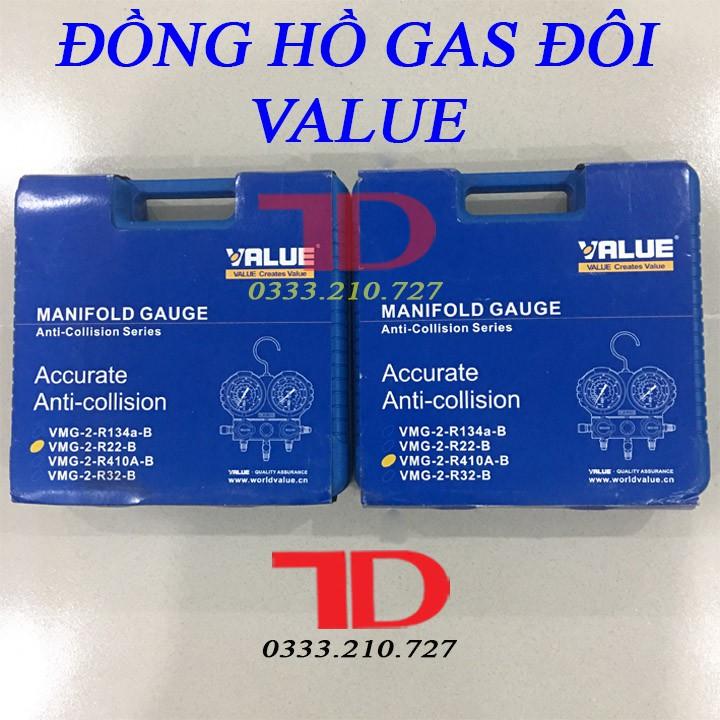 Đồng hồ đo áp suất gas lạnh ô tô VALUE R134