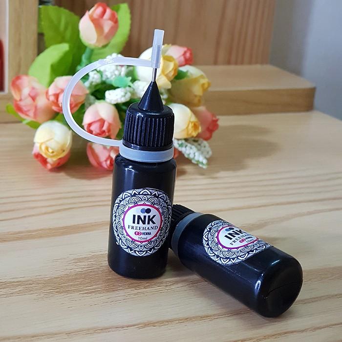 MỰC XĂM INKBOX NỬA THÁNG 10ML màu đen xanh than y xăm thật