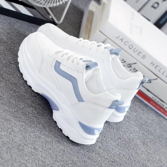 Giày sneaker nữ MS003 (xanh phối trắng