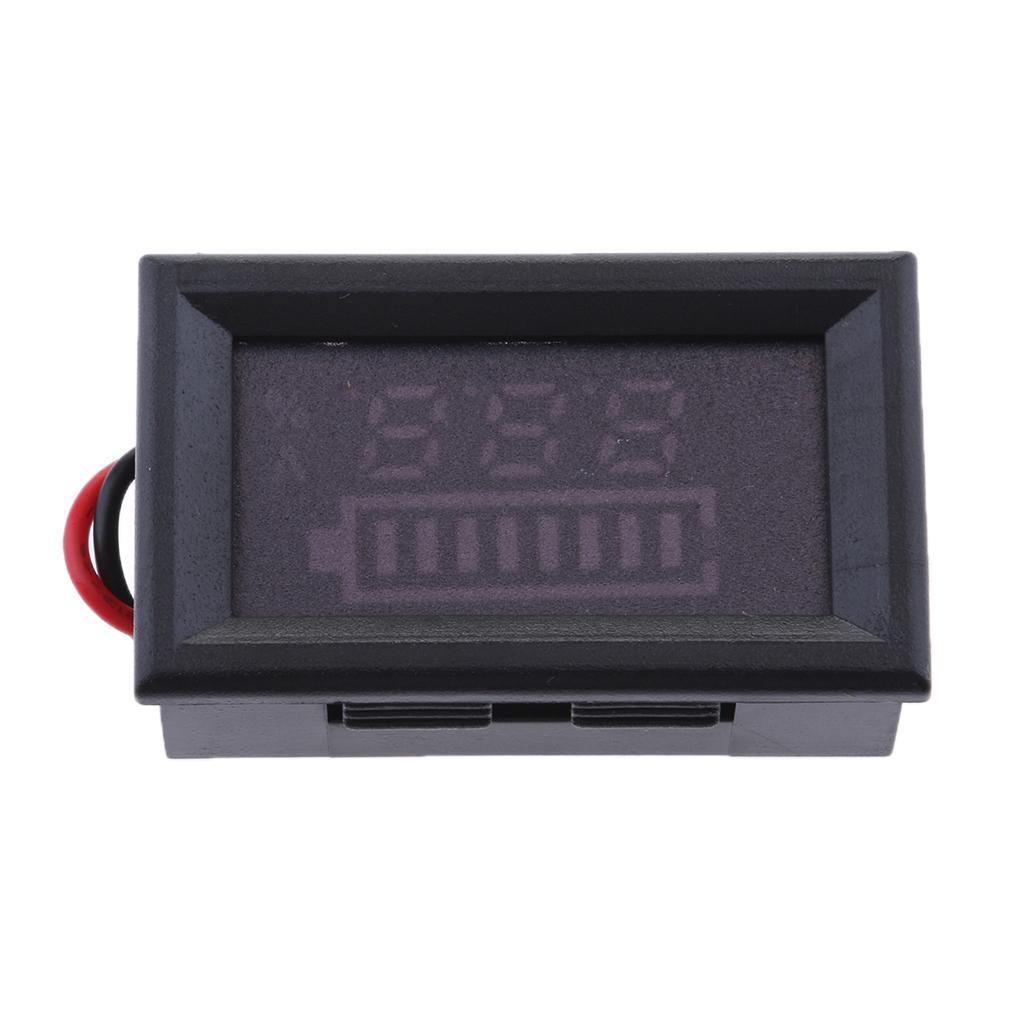 12V LED Indicator Battery Capacity Tester Meter Voltmeter for