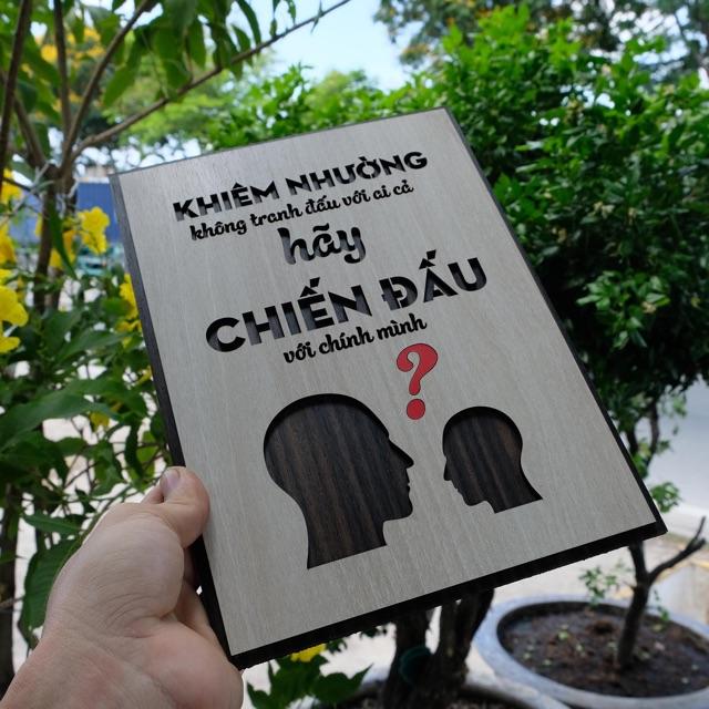 Tranh treo tường câu nói hay ý nghĩa trong công việc và học tập Mẫu VIAN98