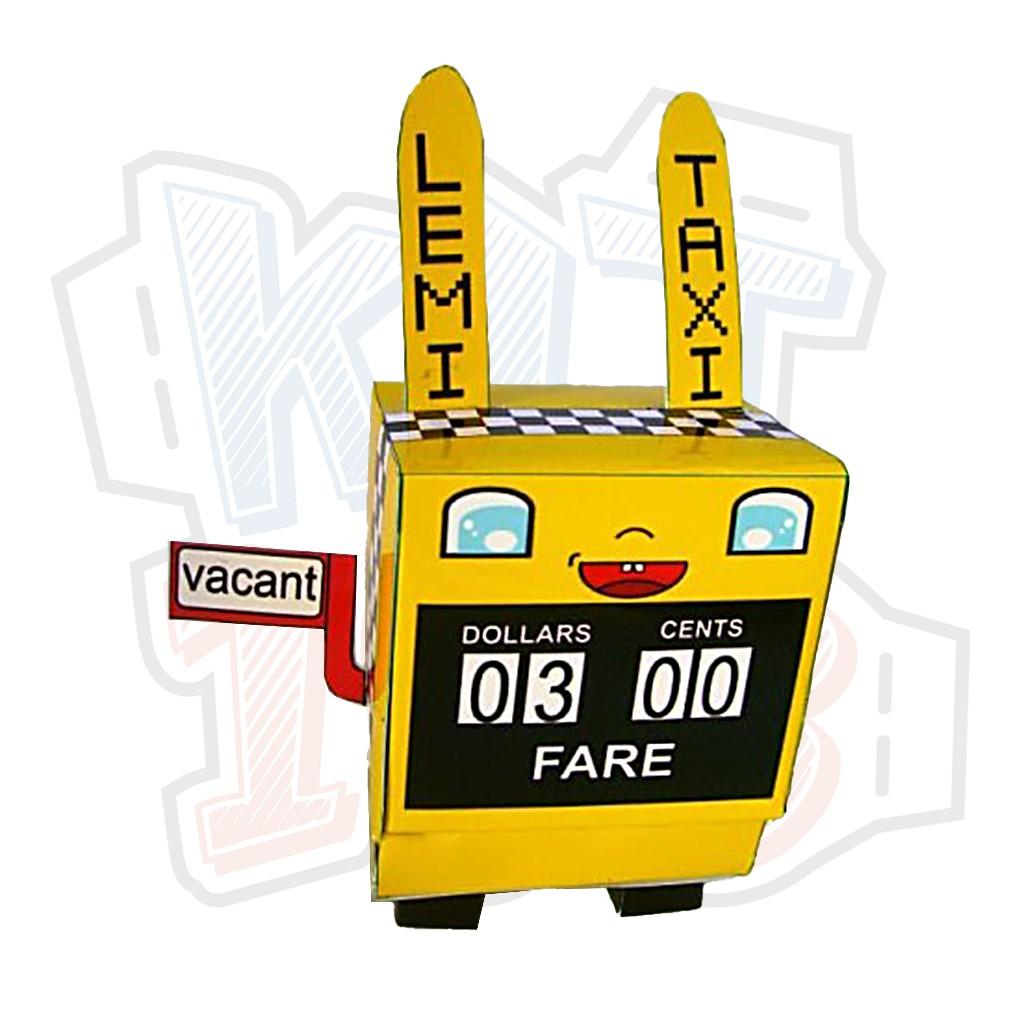 Mô hình giấy đồ chơi Robot Toy Lemi Taxi