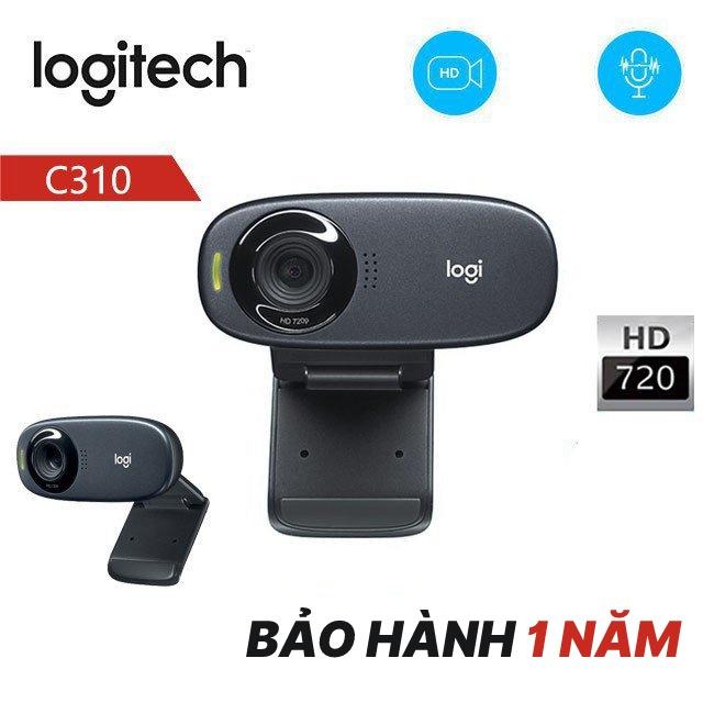 Webcam Logitech C270 / C270i / C310 HD - Dành cho Gọi Video góc rộng với micro giảm tiếng ồn tự độn-Hàng chính hãng