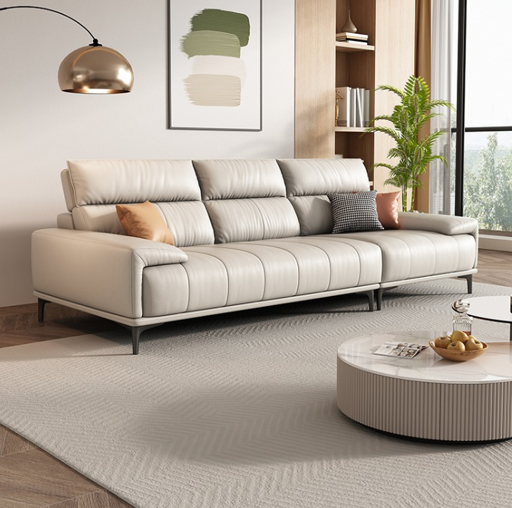 Sofa băng tay bọc da cao cấp Tundo HDCT-06