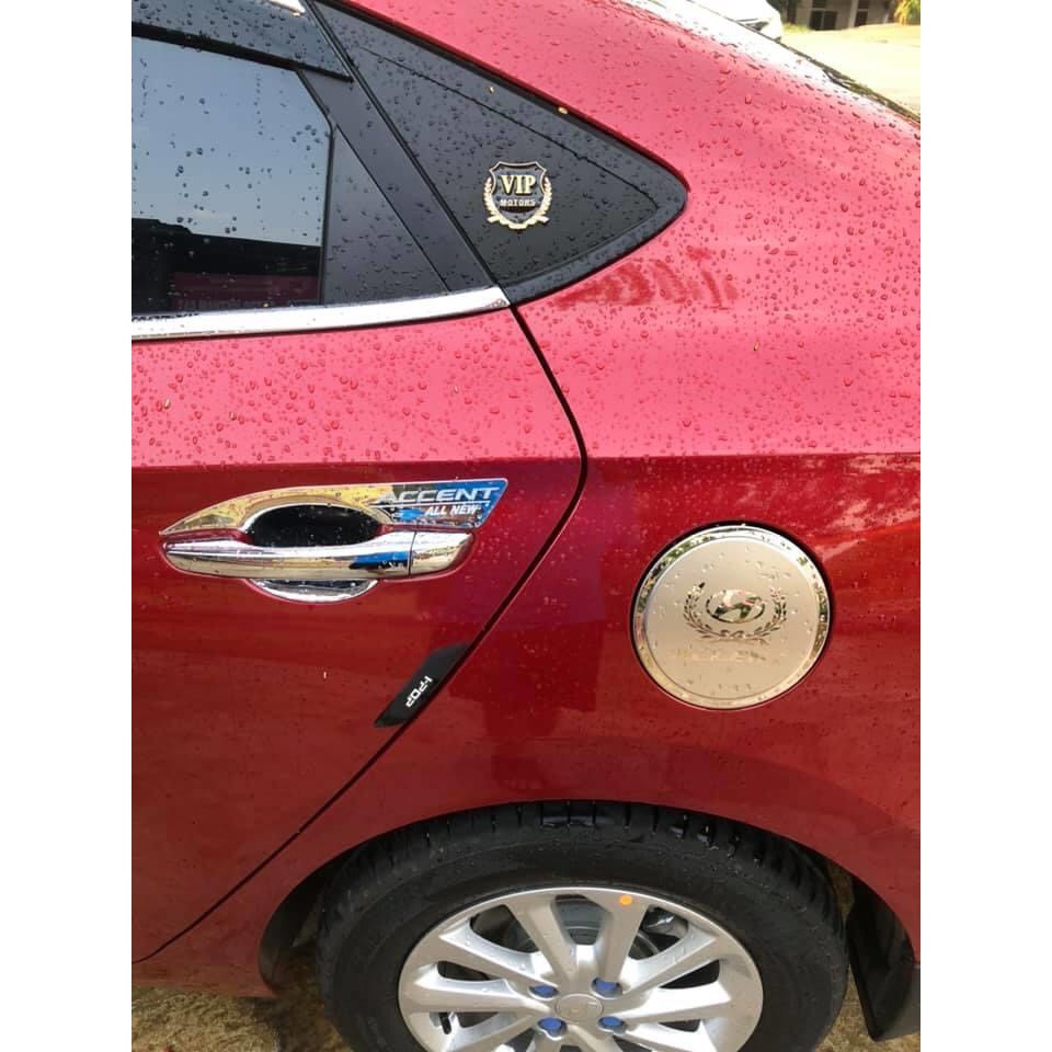 Ốp hõm cửa, chén cửa xe Hyundai Accent 2018- 2020- 2021- 2022, mạ crom cao cấp