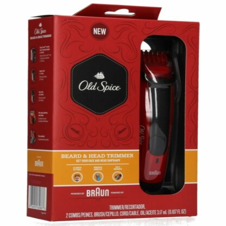 Tông đơ cắt tóc Braun Old Spice Beard &amp; Head Trimmer | Bảo Hành 2 Năm