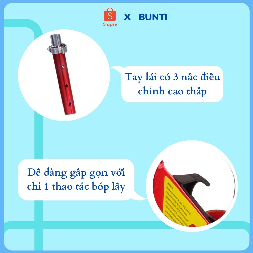 Xe Trượt Scooter Cho Bé 2 Bánh Có Đèn Led Phát Sáng Cho Bé Từ 2-10 Tuổi Có Đèn Led Phát Sáng BUNTI T2009C