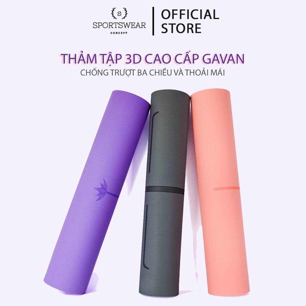 THẢM TẬP YOGA THỂ THAO PHIÊN BẢN CAO CẤP 3D GAVAN TPE THÍCH HỢP MỌI ĐỐI TƯỢNG 2021