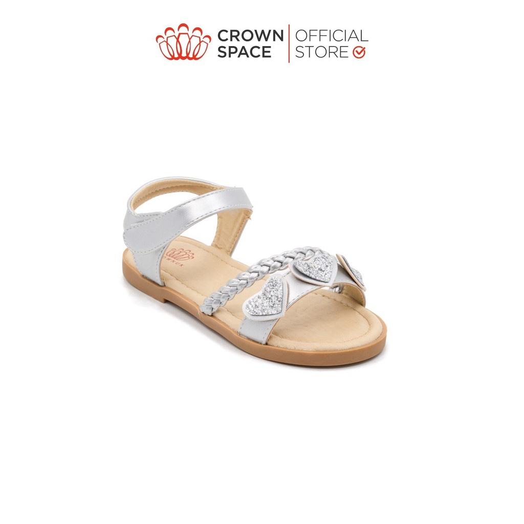 Sandal Đi Học Dành Cho Bé Gái Crown Space Cao Cấp CRUK7036 Size 24 đến 29