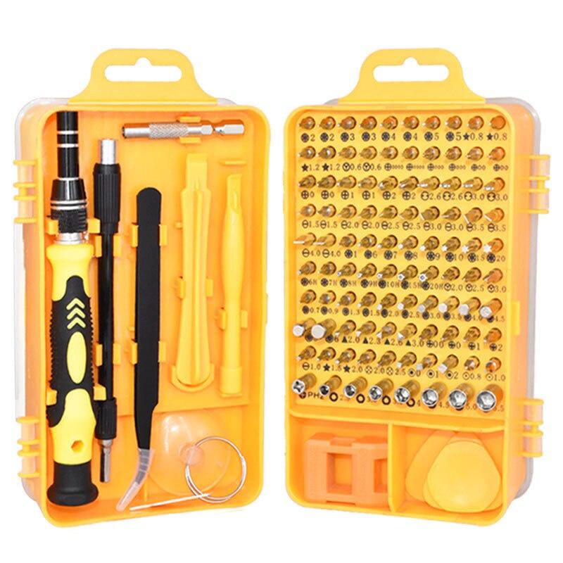 115 Screwdriver Set Mini Precision Screwdriver Multi Computer PC Mobile Phone Device Repair INSULATED Hand Home Tools