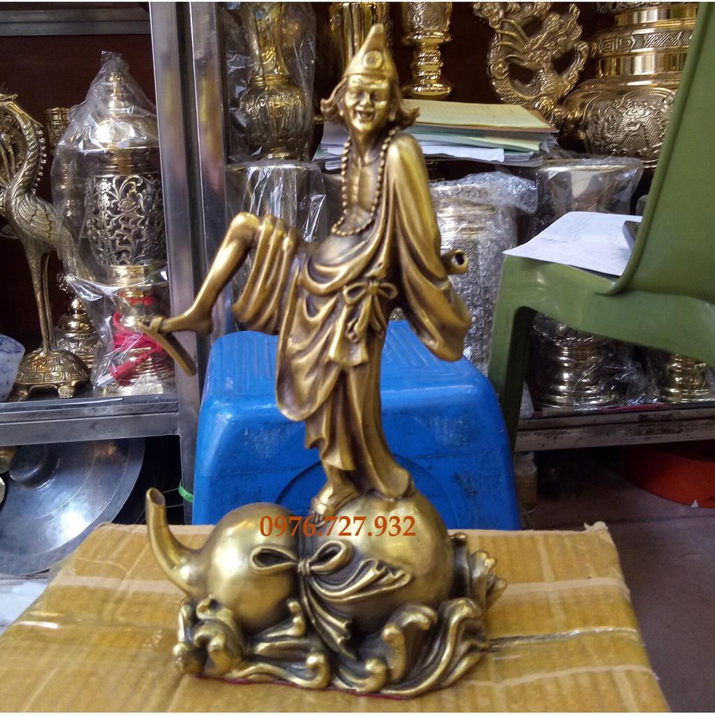 Tượng Tế Công bằng đồng, tượng tế công cao 23cm, tế say, bán tượng tế công