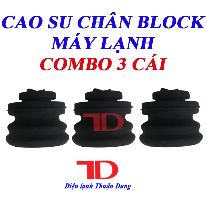 Combo 3 Cao Su Chân Block Máy Lạnh, cao su chống rung