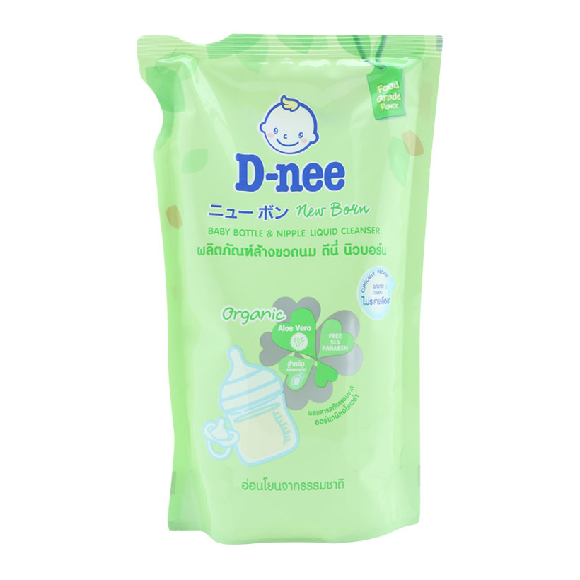 Nước rửa bình sữa D-nee Organic túi 550ml