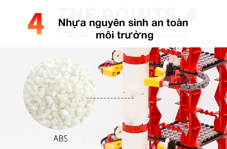 Bộ đồ chơi lắp ghép tàu vũ trụ con thoi KAVY NO.8809 khám phá không gian với 671 chi tiết bền đẹp