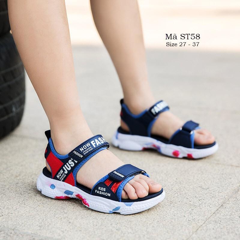 Sandal cho bé trai 3 - 12 tuổi - Dép quai hậu học sinh tiểu trung học siêu nhẹ phong cách Hàn Quốc ST58