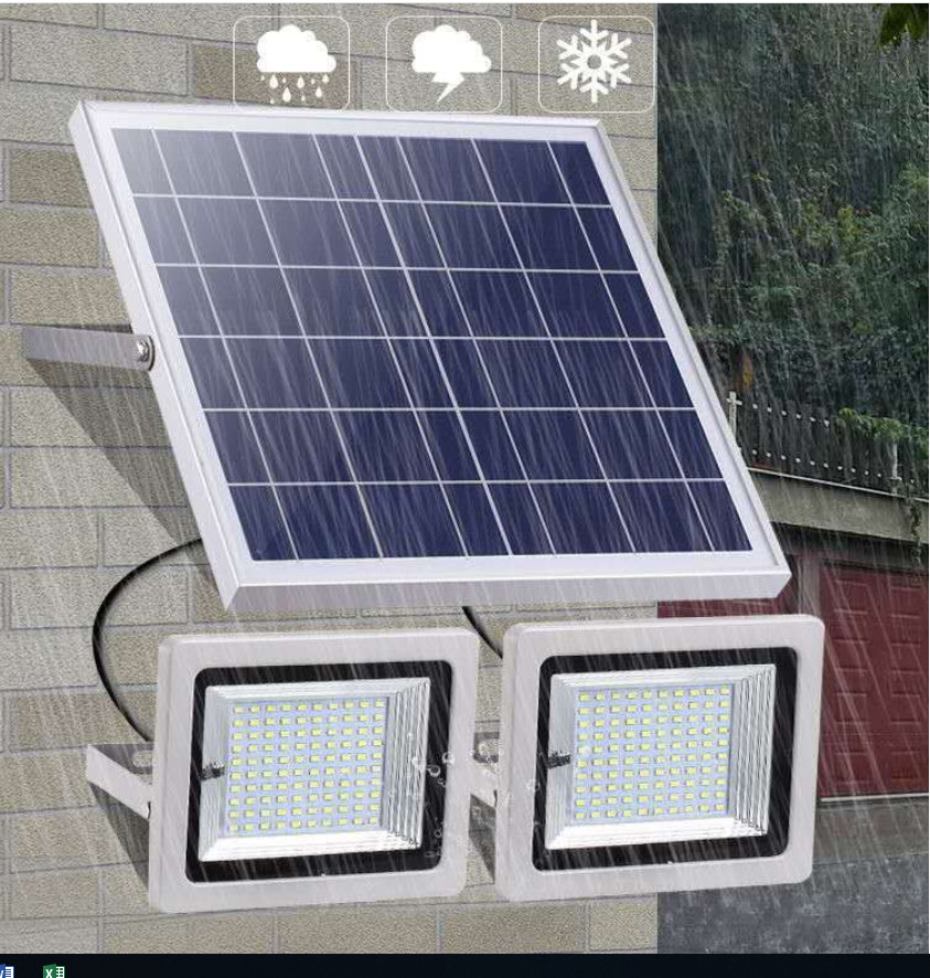 Đèn led năng lượng mặt trời thương hiệu New Life NT19 - 1 pin quang điện- 2 đèn, 36 chip led mỗi đèn- Lắp ngoài trời hoặc trong nhà- Hàng chính hãng