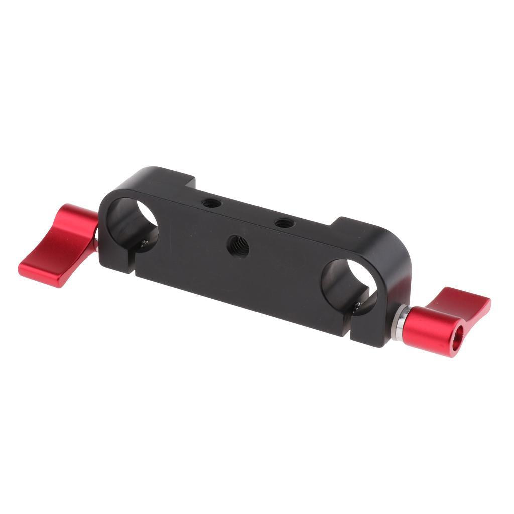 1/4" M5 Screw Thread Rod Clamp Rail Block for 15mm Rod DSLR Rig Rail System