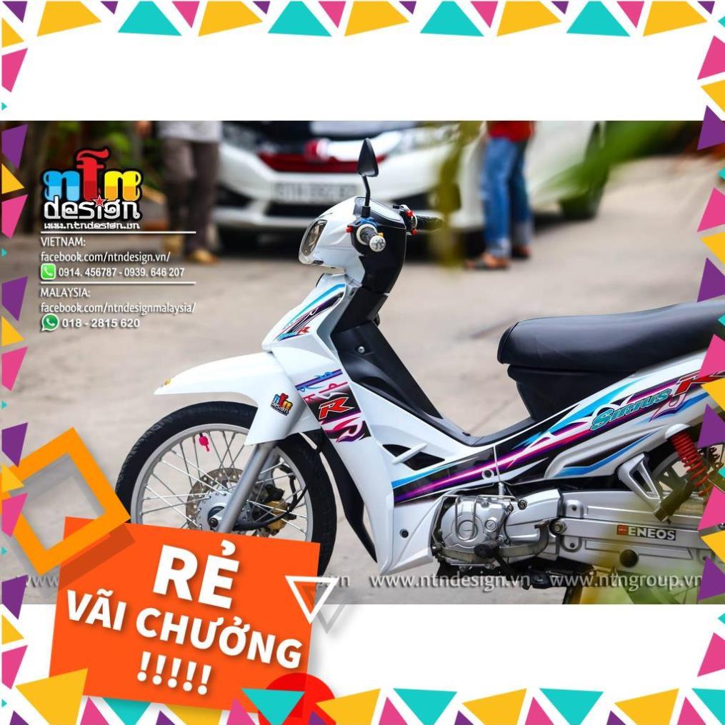 Tem Rời Sisius Mẫu Hồng Xanh Trắng