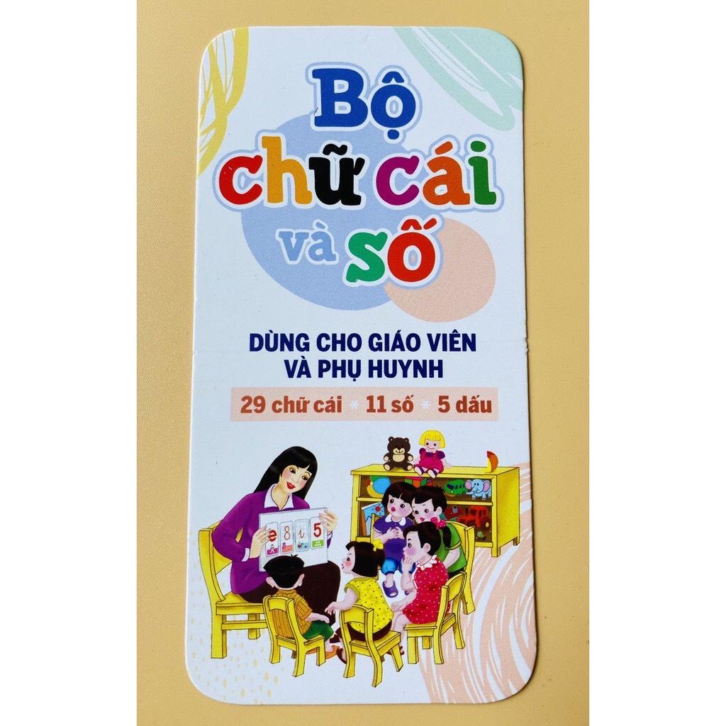 Bộ 42 Thẻ Chữ Cái Và Số Đếm Thông Minh Cho Bé- Loại Mới