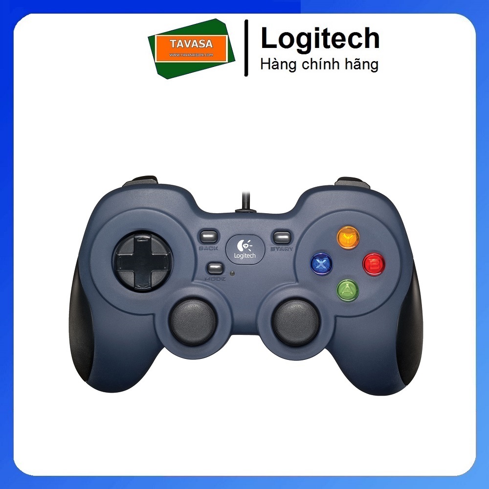 Tay cầm chơi game console có dây Logitech F310 - 4 phím di chuyển D-Pad, tương thích TV Android, dây 1.8m - Hàng chính hãng