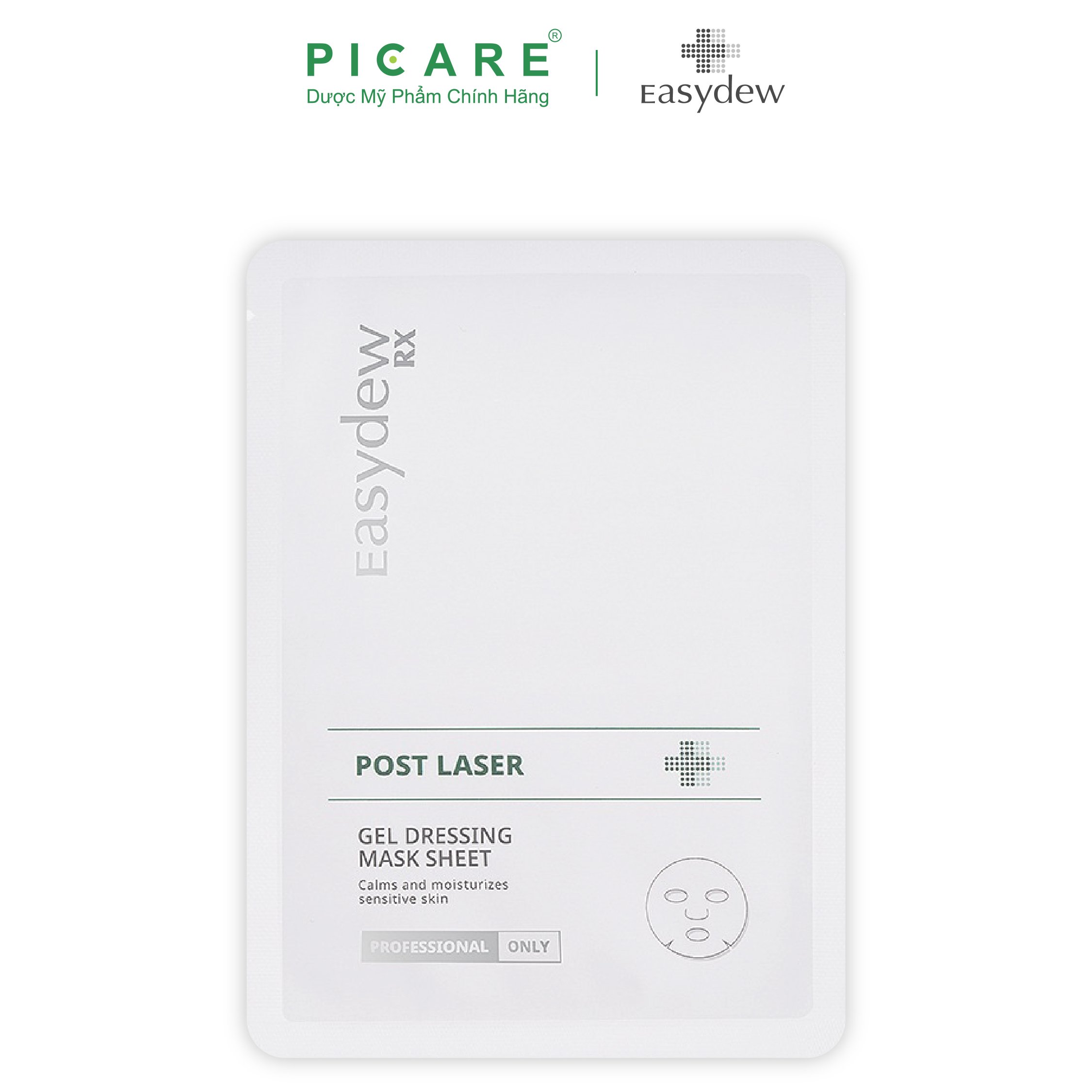 Mặt Nạ Easydew Rx Phục Hồi, Giảm Kích Ứng Post Laser Gel Dessing Mask Sheet