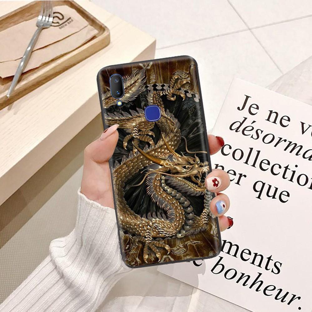 Ốp lưng dành cho điện thoại ViVo V11i Viền dẻo TPU hình Rồng Xanh