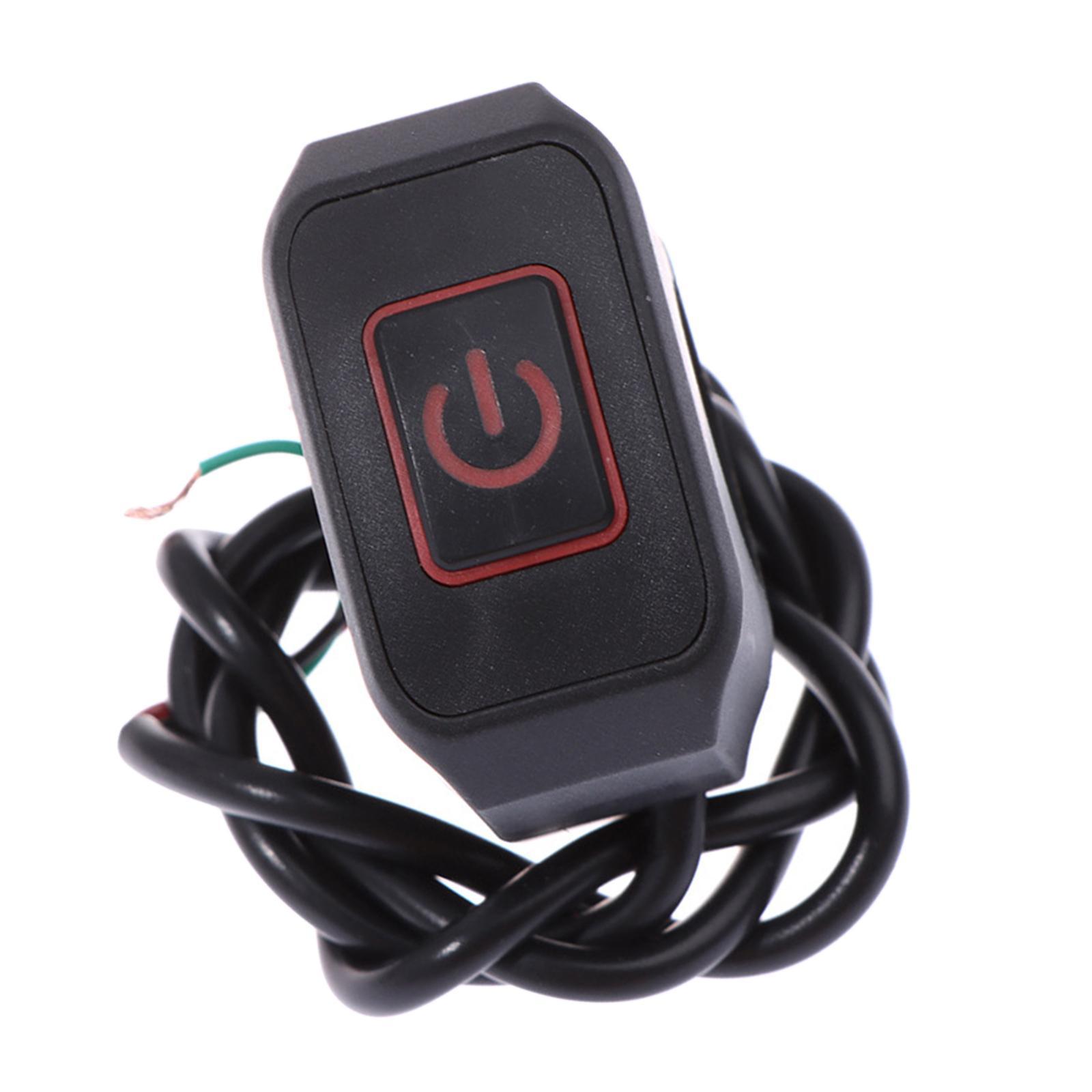 Motorbike Switch Handlebar Mount Modified Red Light