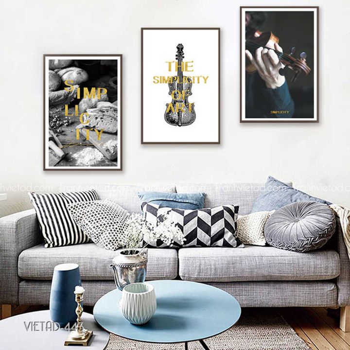 (ẢNH THẬT) Tranh treo tường tranh trang trí phòng âm nhạc phòng học âm nhạc