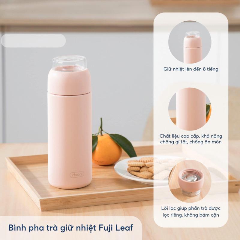 Bình Pha Trà Giữ Nhiệt Fuji Leaf 450 ml - Inochi HNK.BTFL.3594 (Mẫu Màu Giao Ngẫu Nhiên)