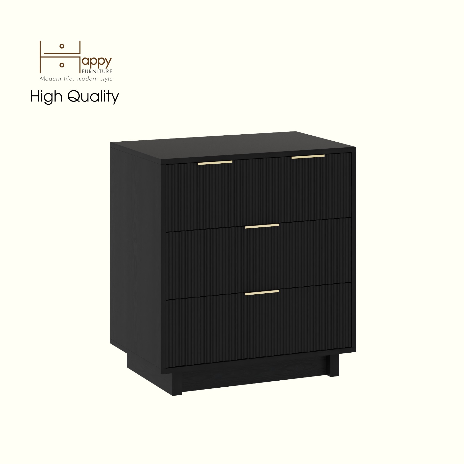 HAPPY FURNITURE , Tủ lưu trữ 4 ngăn kéo - NAMI, THK_238 , 70cm x 45cm x 76cm DxRxC