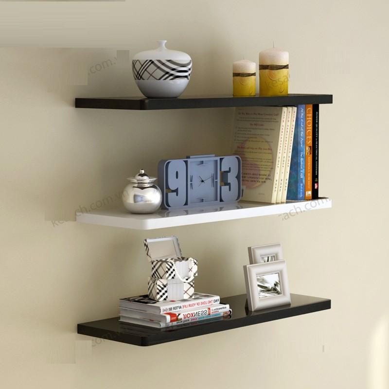 Kệ 3 thanh ngang 50x15cm gỗ lõi xanh chống ẩm COMA + TẶNG giá đỡ điện thoại hình thú cưng