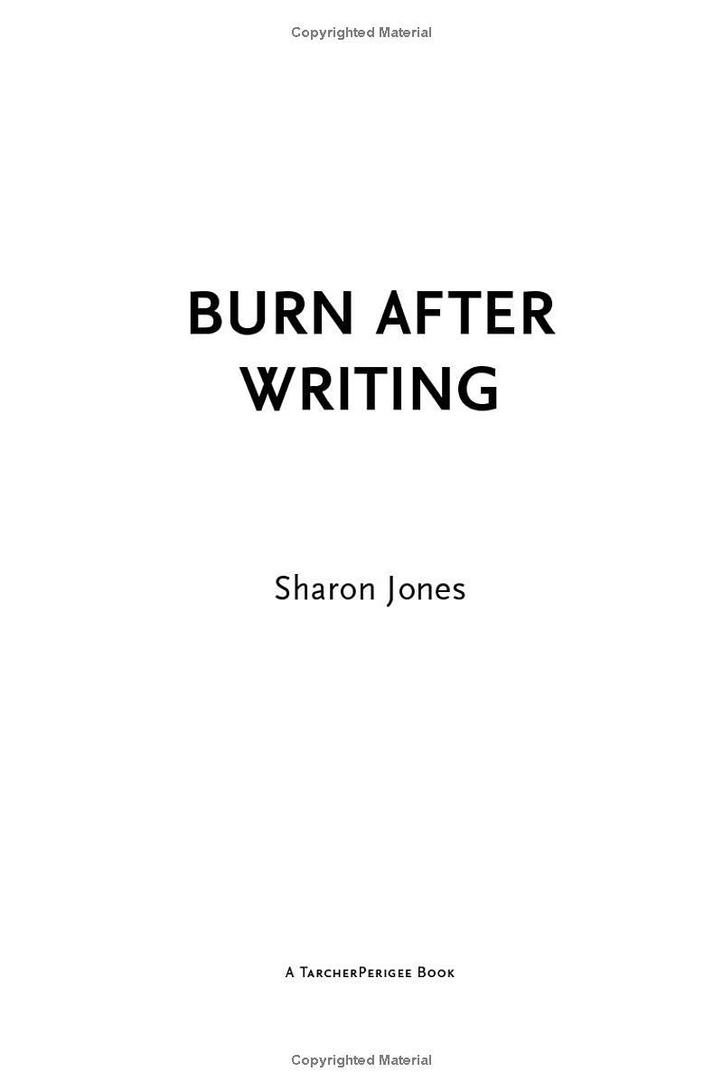 Sách ngoại văn: Burn After Writing