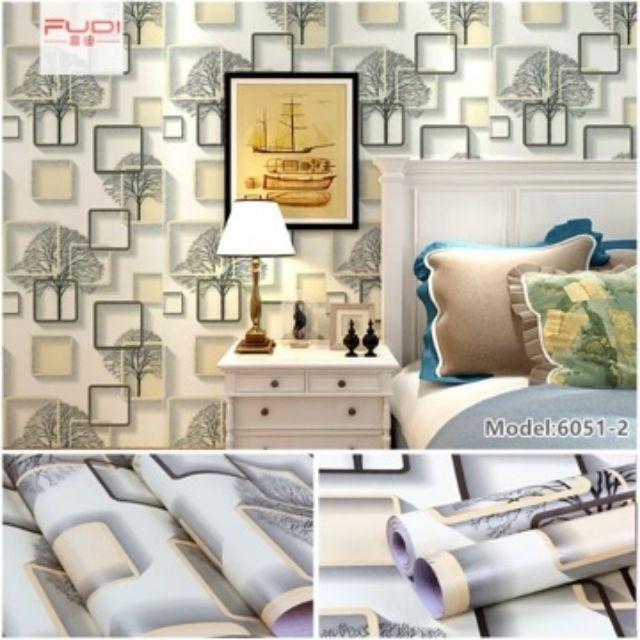 . 10m giấy dán tường có sẵn keo khổ 45cm. Giấy dán tường, decal dán tường