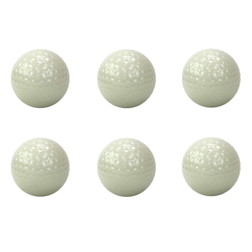 6 Pieces Luminous Night Golf Balls Reusable Bright Night Ball