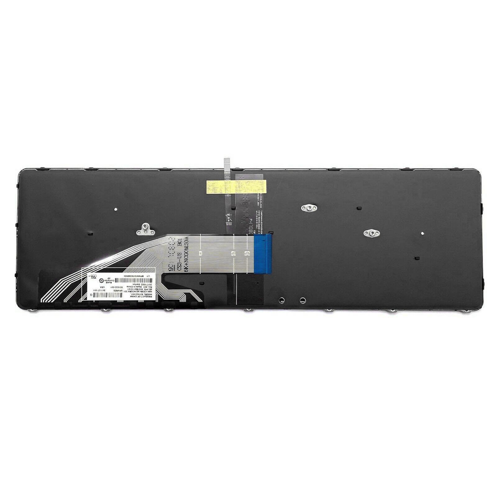 Black Professional US Standard Layout Laptop Keyboard with Backlit Replacement Accessories for HP Probook 450 G3 455 G3 High Performance