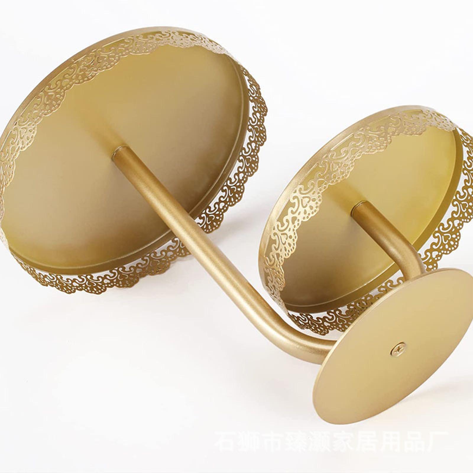 2 Tier Cake Stand Display Holder Iron Round for Wedding Birthday