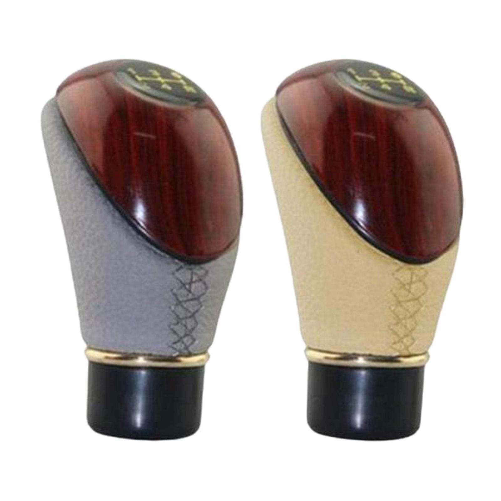 2Pcs Manual Gear Shifter Knob shifting Knob 5 Speed Replace