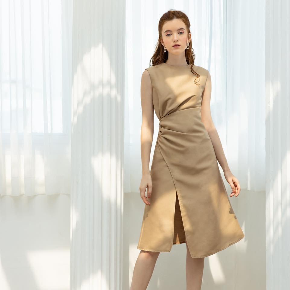 Đầm dự tiệc xẻ tà sang trọng
